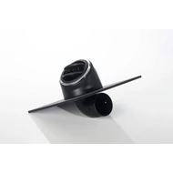 KaloriEmbase Twist Légbefúvó elzárható 75mm-es csatlakozással 90°hajlítású 55mm fekete -chrom